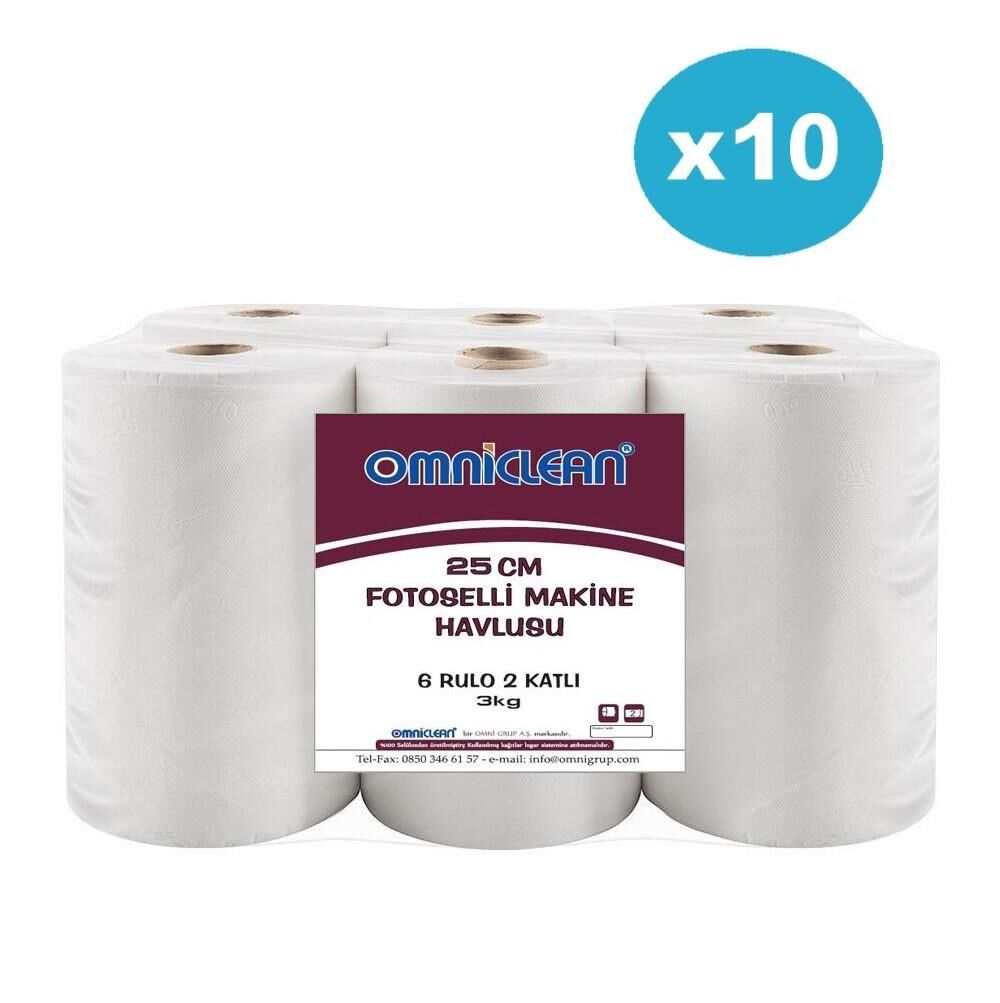 Omniclean 10 Koli 25cm Enmotion Fotoselli Kağıt Havlu 60 Rulo