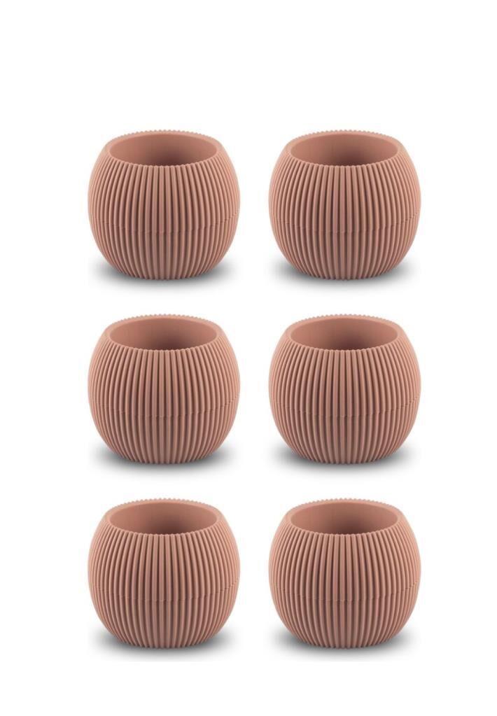 Omnipazar KRS-361 Plastik Mercan Kaktüs Saksı 0.15 Litre Soft Pembe 6 Adet