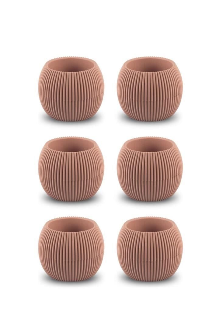 Omnipazar KRS-361 Plastik Mercan Kaktüs Saksı 0.15 Litre Soft Pembe 6 Adet