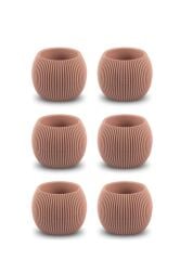 Omnipazar KRS-361 Plastik Mercan Kaktüs Saksı 0.15 Litre Soft Pembe 6 Adet