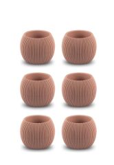 Omnipazar KRS-361 Plastik Mercan Kaktüs Saksı 0.15 Litre Soft Pembe 6 Adet