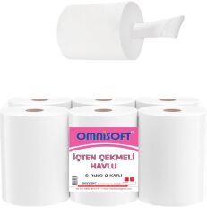 Omnisoft 10 Koli İçten Çekmeli Kağıt Havlu 60 Rulo