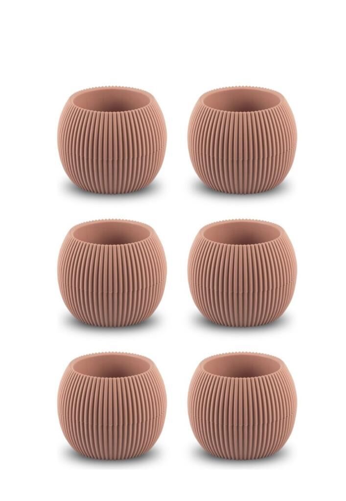 Omnipazar KRS-362 Plastik Mercan Kaktüs Saksı 0.35 Litre Soft Pembe 6 Adet