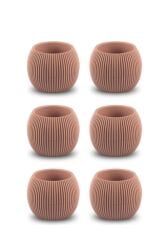 Omnipazar KRS-362 Plastik Mercan Kaktüs Saksı 0.35 Litre Soft Pembe 6 Adet