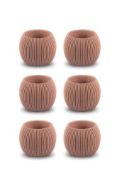 Omnipazar KRS-362 Plastik Mercan Kaktüs Saksı 0.35 Litre Soft Pembe 6 Adet