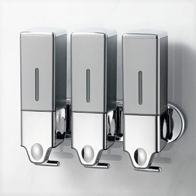 Omnipazar Genesit GS600T Alttan Çekmeli Manuel Sıvı Sabunluk Paslanmaz Çelik 3x500ml