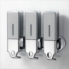 Omnipazar Genesit GS600T Alttan Çekmeli Manuel Sıvı Sabunluk Paslanmaz Çelik 3x500ml