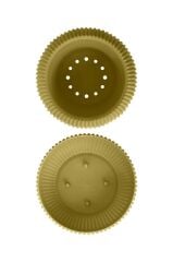 Omnipazar KRS-362 Plastik Mercan Kaktüs Saksı 0.35 Litre Soft Sarı 6 Adet