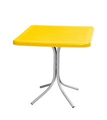 Omnipazar MT-CF870 Prima Fonte Plastik Kare Bahçe Balkon Masa 70x70 cm