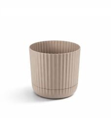 Omnipazar KRS-264 Zeraf Dekoratif Tabaklı Lüks Saksı Takımı 7.2 Litre No:4 Bej