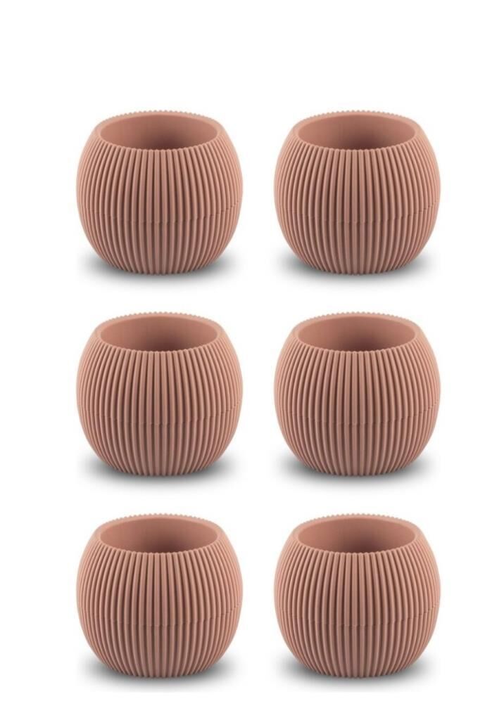 Omnipazar KRS-363 Plastik Mercan Kaktüs Saksı 0.7 Litre Soft Pembe 6 Adet