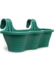 Omnipazar SO-TOM5 Tombik Askılı Balkon Saksı 10 Lt Yeşil 6 Adet