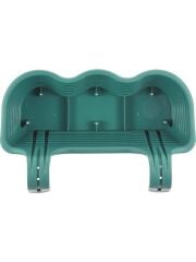 Omnipazar SO-TOM5 Tombik Askılı Balkon Saksı 10 Lt Yeşil 6 Adet