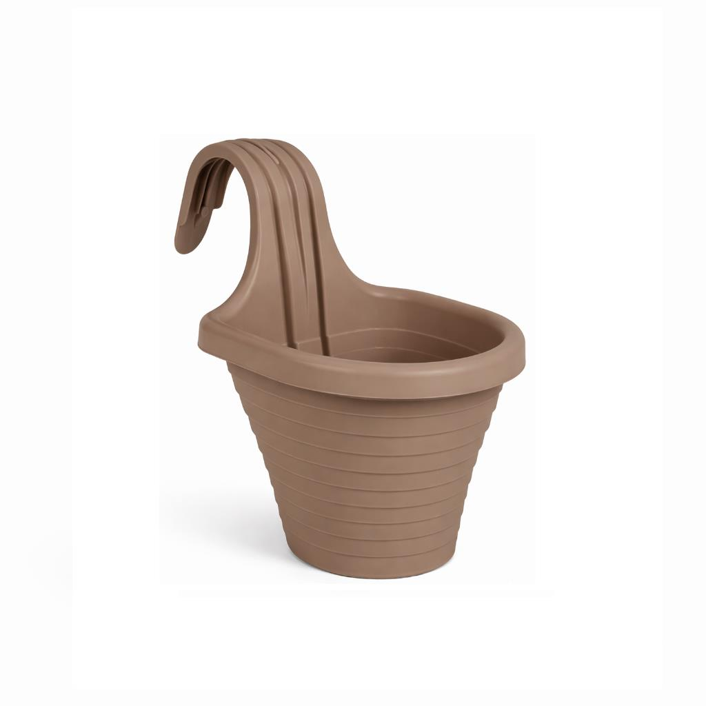 Omnipazar SO-TOM3 Tombik Askılı Balkon Saksı 3 Litre No: 3 Mocha