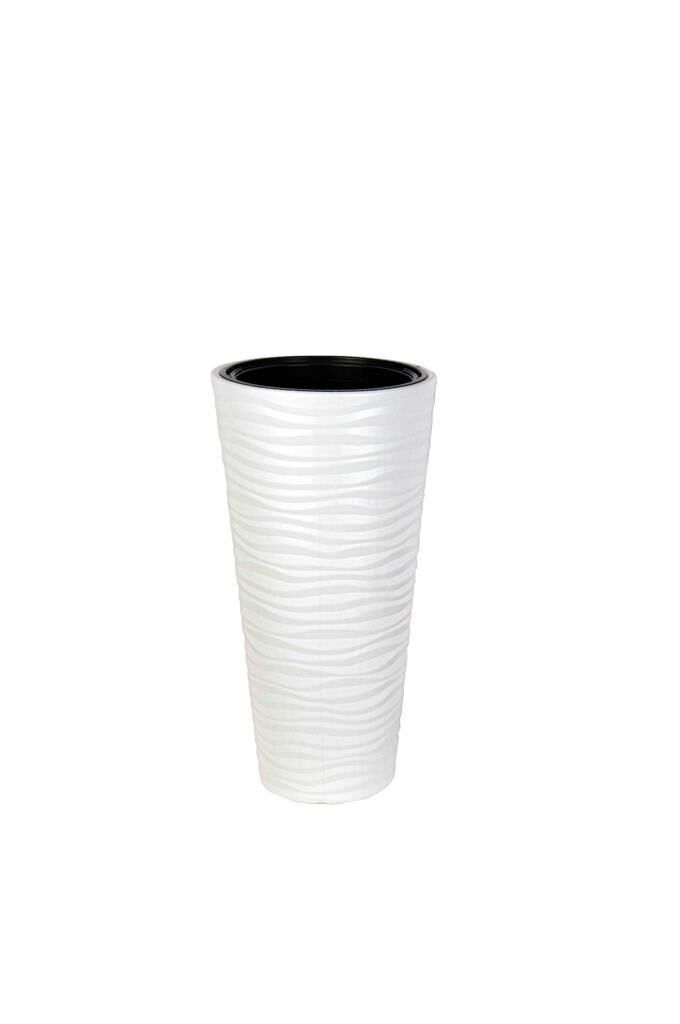 Omnipazar SO-KVT1 Kumsal Vazo Saksı Takımı 5.5 Litre No 1 Beyaz (110)