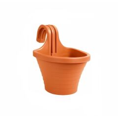 Omnipazar SO-TOM3 Tombik Askılı Balkon Saksı 3 Litre No: 3 Kiremit (108)