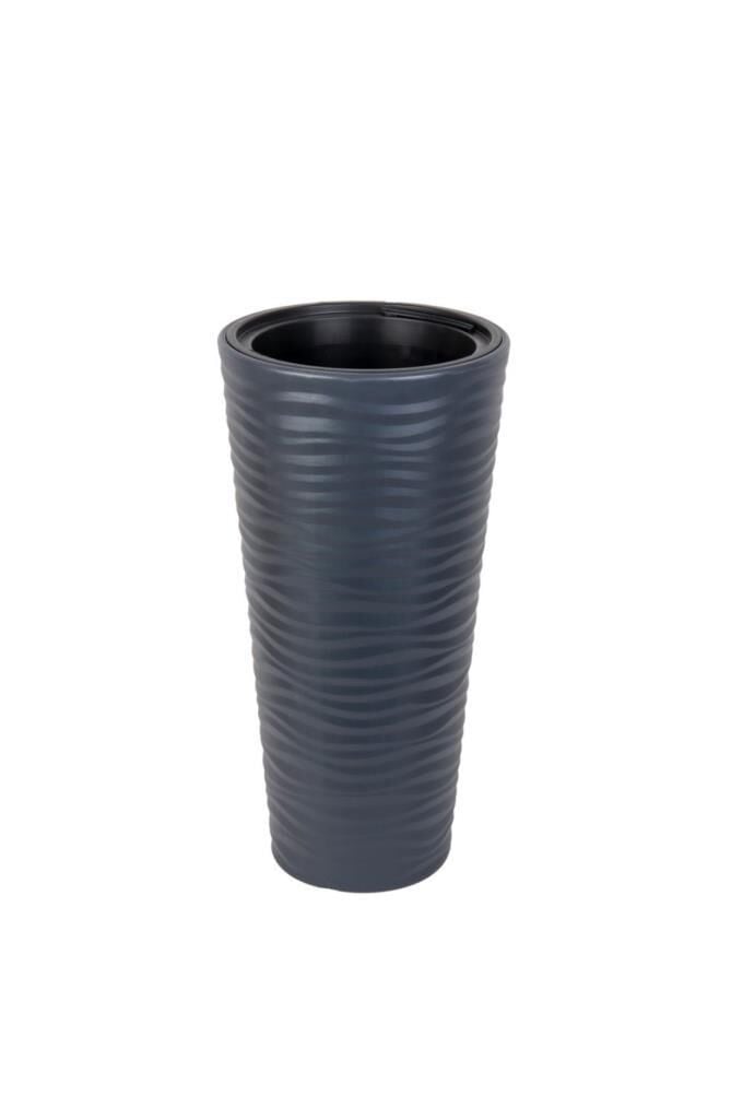 Omnipazar SO-KVT2 Kumsal Vazo Saksı Takımı 9 Litre No 2 Antrasit (116)