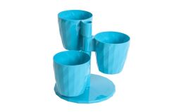 Omnipazar SO-DNC1 Dönence Standlı 3'lü Saksı Takımı No 1