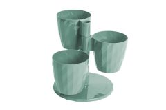 Omnipazar SO-DNC1 Dönence Standlı 3'lü Saksı Takımı No 1