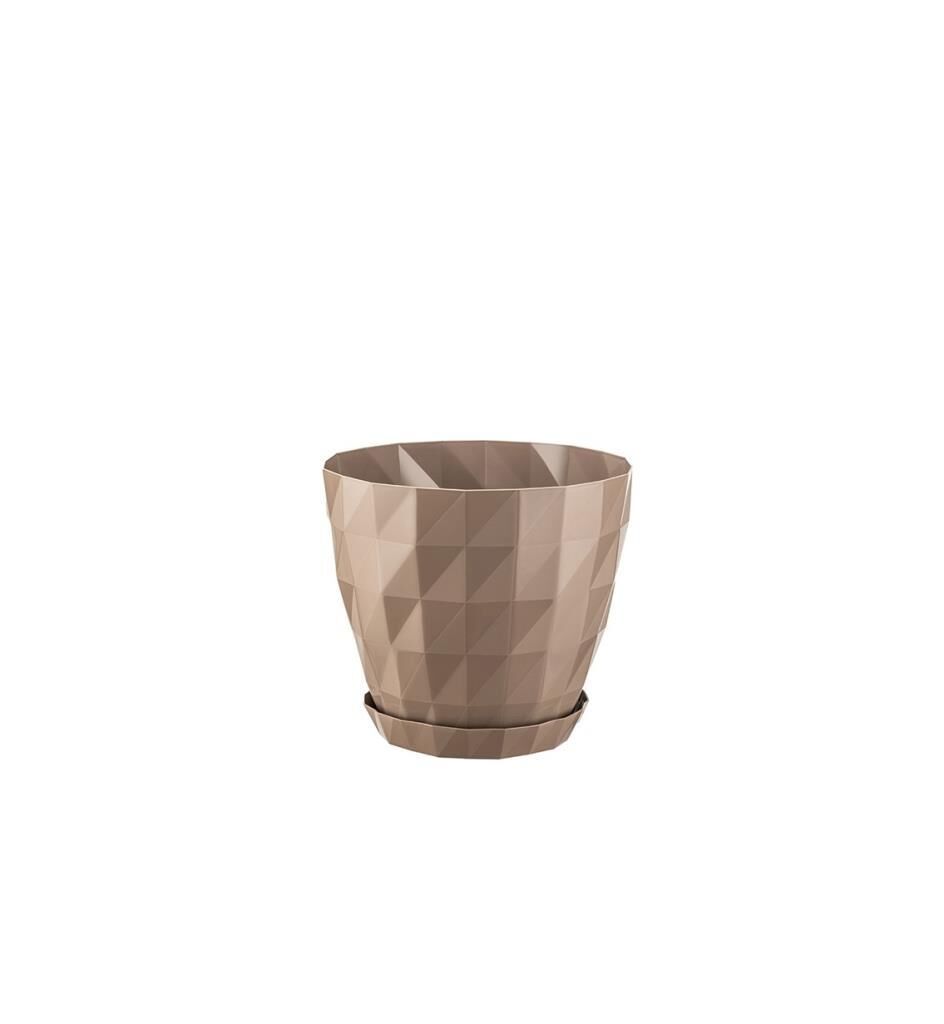 Omnipazar SO-KRT1 Dekoratif Kristal Saksı Takımı 0.6 Litre No 1 Mocha