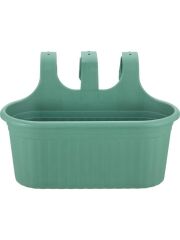 Omnipazar SO-TOM2 Tombik Askılı Balkon Saksı 6.5 Lt Yeşil 6 Adet