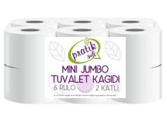 Pratiksoft Mini Jumbo Tuvalet Kağıdı 12 Rulo