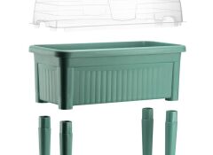 Omnipazar SO-ABS3 Fanuslu Ayaklı Bahçe Yetiştirme Saksı Seti 60 Litre No 3