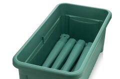 Omnipazar SO-ABS3 Fanuslu Ayaklı Bahçe Yetiştirme Saksı Seti 60 Litre No 3 YEŞİL