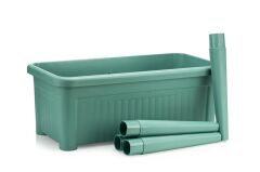 Omnipazar SO-ABS3 Fanuslu Ayaklı Bahçe Yetiştirme Saksı Seti 60 Litre No 3 YEŞİL