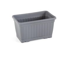 Omnipazar SO-KMB1 Kemer Balkon Saksı 6 Litre No 1 Antrasit (116)