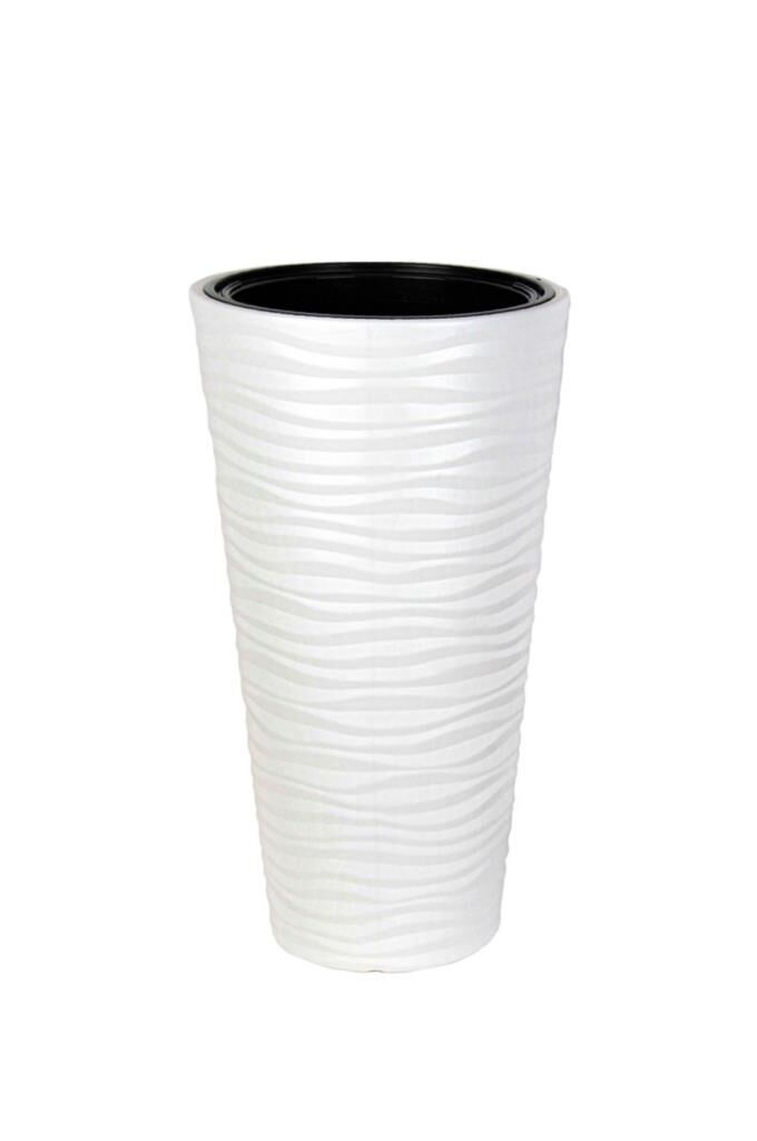 Omnipazar SO-KVT3 Kumsal Vazo Saksı Takımı 13,7 Litre No 3 Beyaz (110)