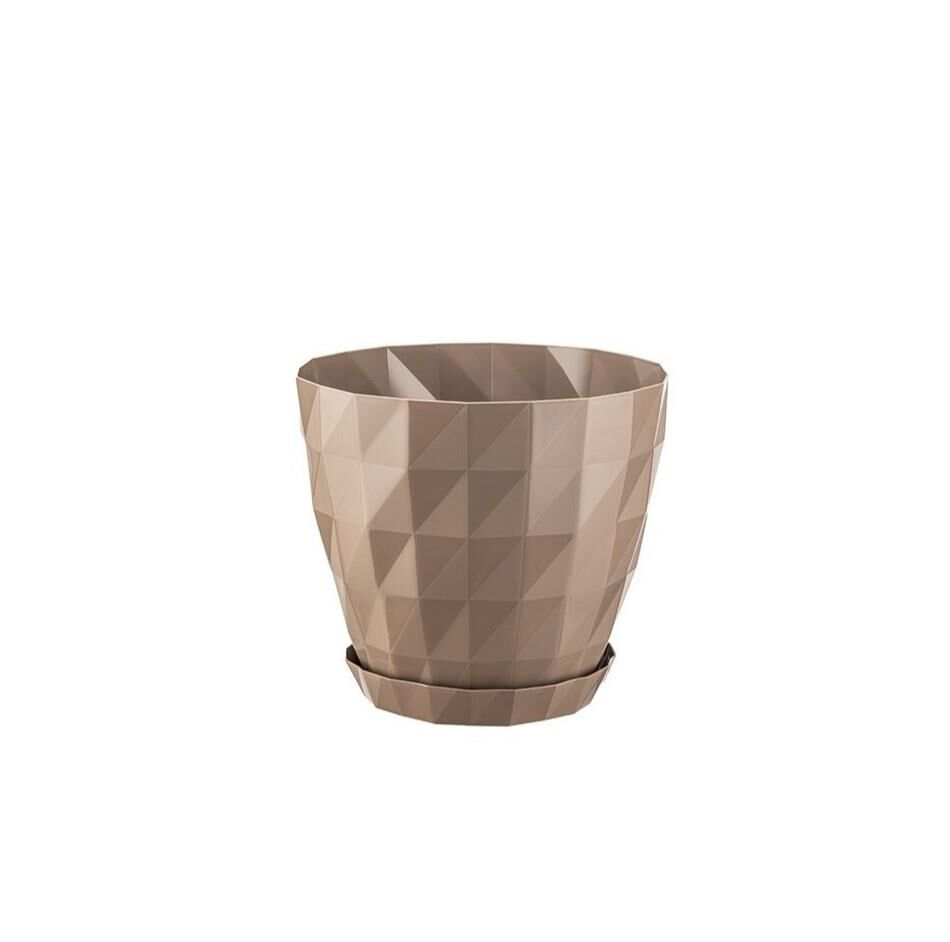 Omnipazar SO-KRT4 Dekoratif Kristal Saksı Takımı 3.25 Litre No 4 Mocha