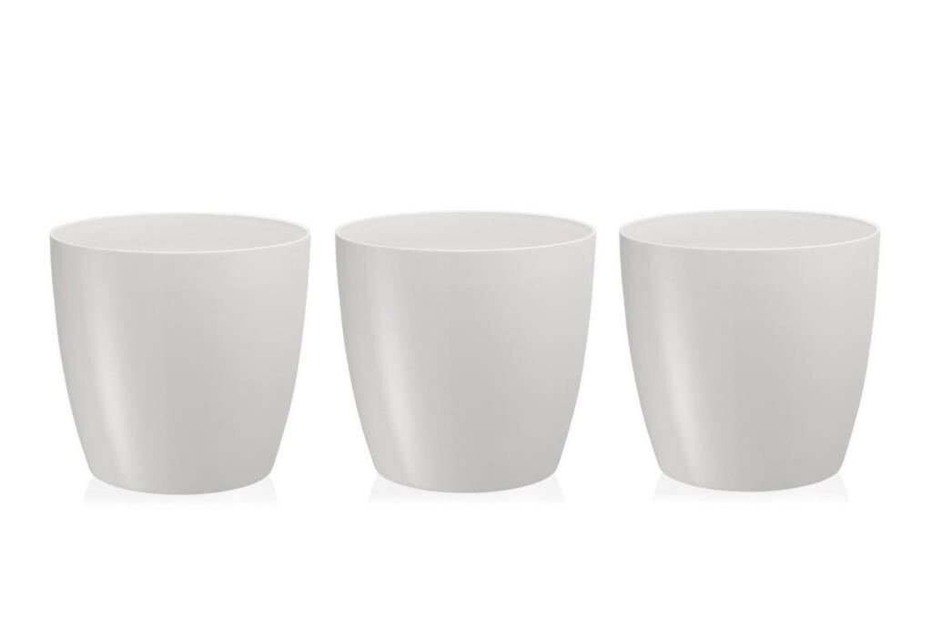 Omnipazar SO-YK06 Yakut Saksı Takımı Separetörlü 33 Litre Kirli Beyaz 3 Adet