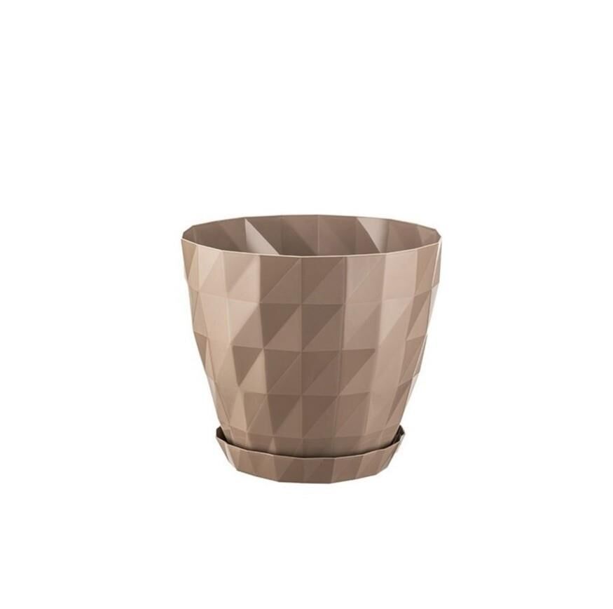 Omnipazar SO-KRT5 Dekoratif Kristal Saksı Takımı 6 Litre No 5 Mocha