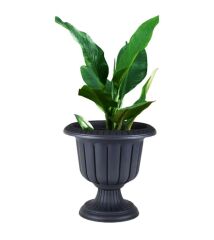 Omnipazar SO-N002 Nergiz Dekoratif Dış Mekan Saksı 25,3 lt Antrasit 3 Adet