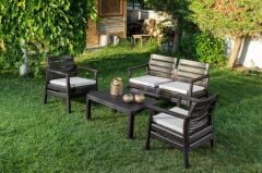 Omnipazar SY-2492 Solemare 2'li Bahçe Oturma Grubu Koltuk Takımı