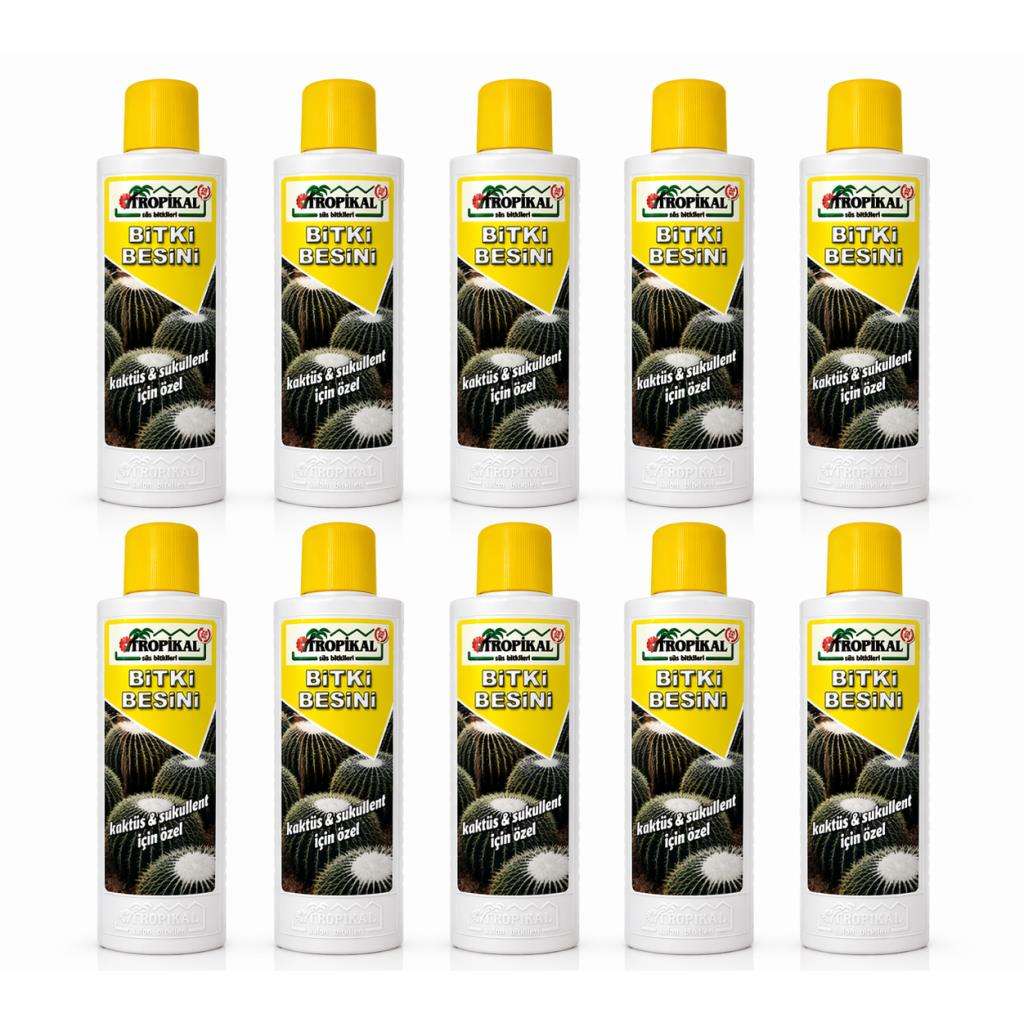 OZN-Tropikal Özel Sıvı Kaktüs ve Sukullent Bitki Besini 10 x 225 ml