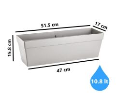 Omnipazar SO-YB02A Dekoratif Askılı Yalı Balkon Saksı 10.8 Litre No 2