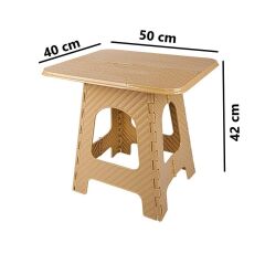 Omnipazar SRL-2007 Plastik Katlanır Sehpa Piknik Oyun Masası No 3