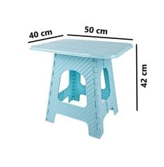 Omnipazar SRL-2007 Plastik Katlanır Sehpa Piknik Oyun Masası No 3
