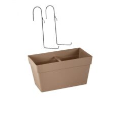 Omnipazar SO-YB01A Askılı Yalı Balkon Saksı 6.5 lt Mocha 3 Adet