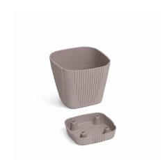 Omnipazar SO-ZB02 Zambak Dekoratif Plastik Saksı 1.8 Litre No:2 Mocha