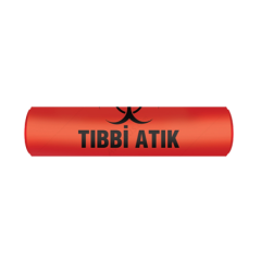 Polmix Tıbbi Atık 80x110 cm Jumbo Çöp Poşeti 10 Rulo 100 Ad 8 Kg