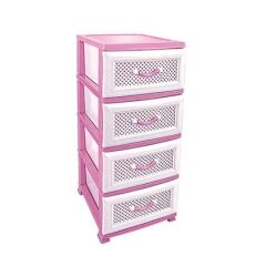 Omnipazar SRL-4001 Delikli Plastik Komidin Mutfak Sebzelik 4 Katlı