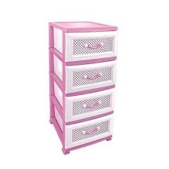 Omnipazar SRL-4001 Delikli Plastik Komidin Mutfak Sebzelik 4 Katlı