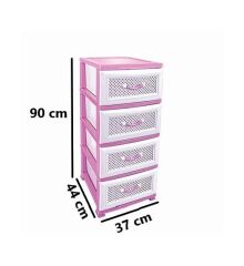 Omnipazar SRL-4001 Delikli Plastik Komidin Mutfak Sebzelik 4 Katlı