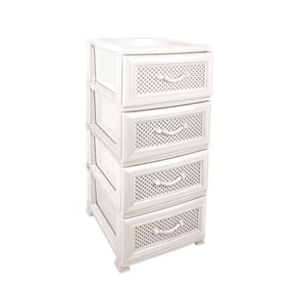 Omnipazar SRL-4001 Delikli Plastik Komidin Mutfak Sebzelik 4 Katlı