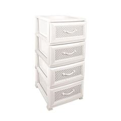 Omnipazar SRL-4001 Delikli Plastik Komidin Mutfak Sebzelik 4 Katlı