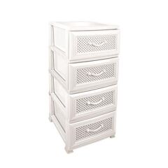 Omnipazar SRL-4001 Delikli Plastik Komidin Mutfak Sebzelik 4 Katlı