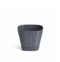 Omnipazar SO-ZB03 Zambak Dekoratif Plastik Saksı 3.4 Litre No:3 Antrasit (116)